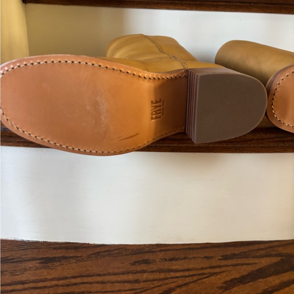 Free People Frye Campus 14L Calf Boots 7 banana tan - Picture 6 of 8